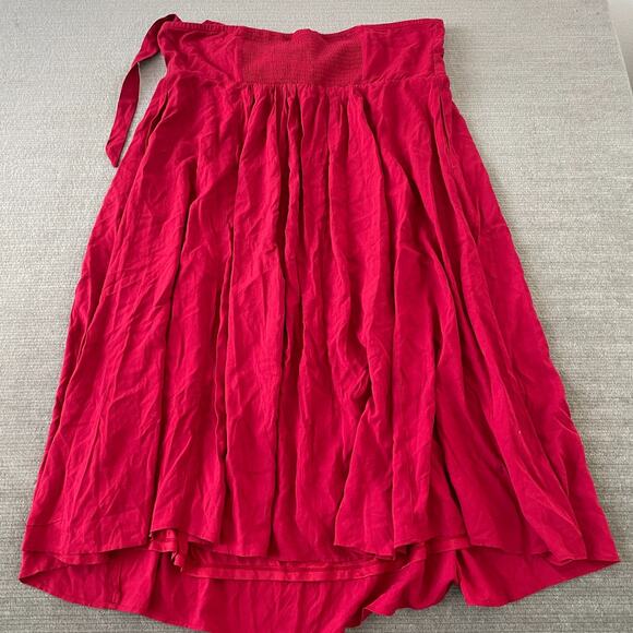 Torrid Retro Chic Dress Women 3X Red Halter Neck Smocked Midi Party Pin Up - Picture 2 of 7